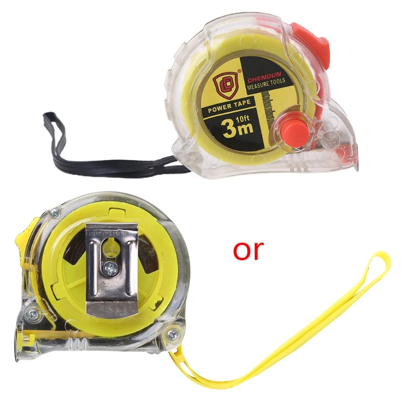 Portable 10ft Measuring Tape Measure Drop proof Metric Inch Blade