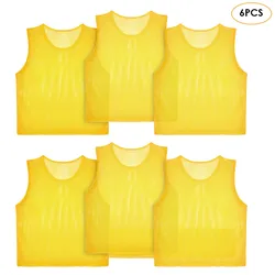 Pinnies Adult Sports Soccer Jerseys Jersey Training 6 PCS Basketball Kid Bibs Football Practice Children Drying Vest Team Quick