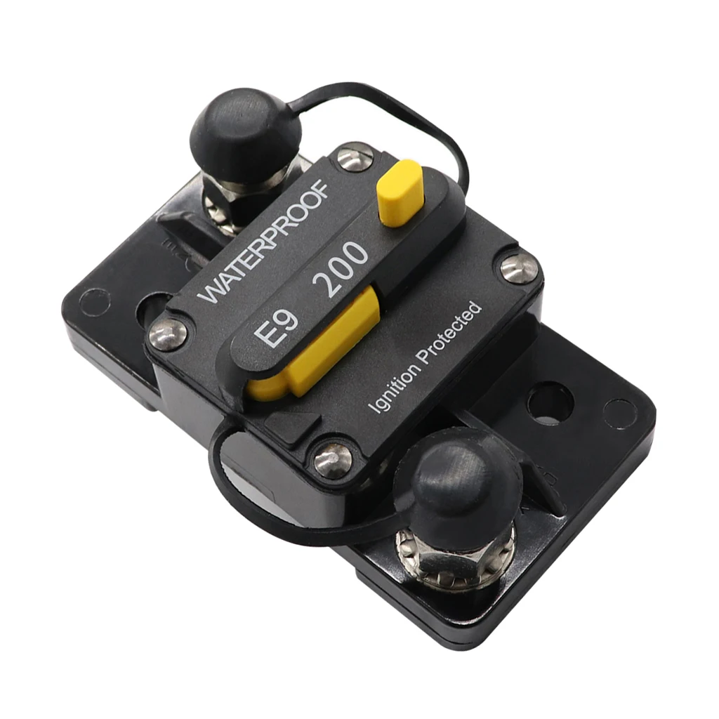 Surface-Mount Circuit Breakers with Manual Reset, 200Amp 12-24V DC