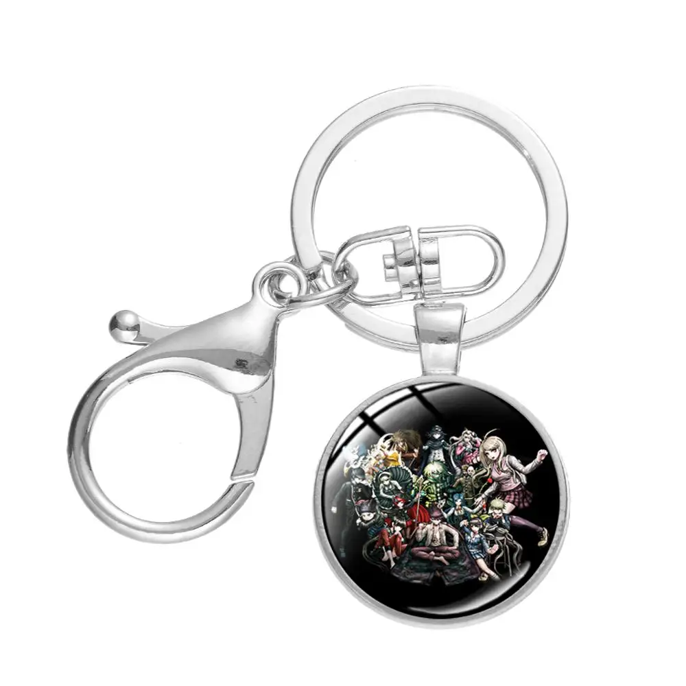 SONGDA Горячая Аниме игра Danganronpa V3: Killing Harmony брелок фигурки в стиле Косплей стеклянный круглый висячий кулон брелок сумка орнамент - Цвет: Style 26