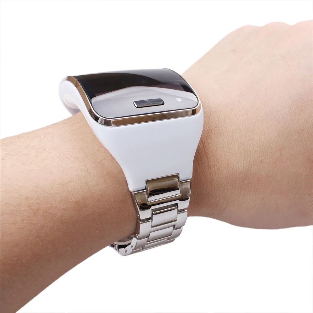 Stainless Steel Watch Band Wrist Strap Bracelet For Samsung Gear S Sm-r750 Black Silver Color Watches Holder Sport Accessories | Спорт и