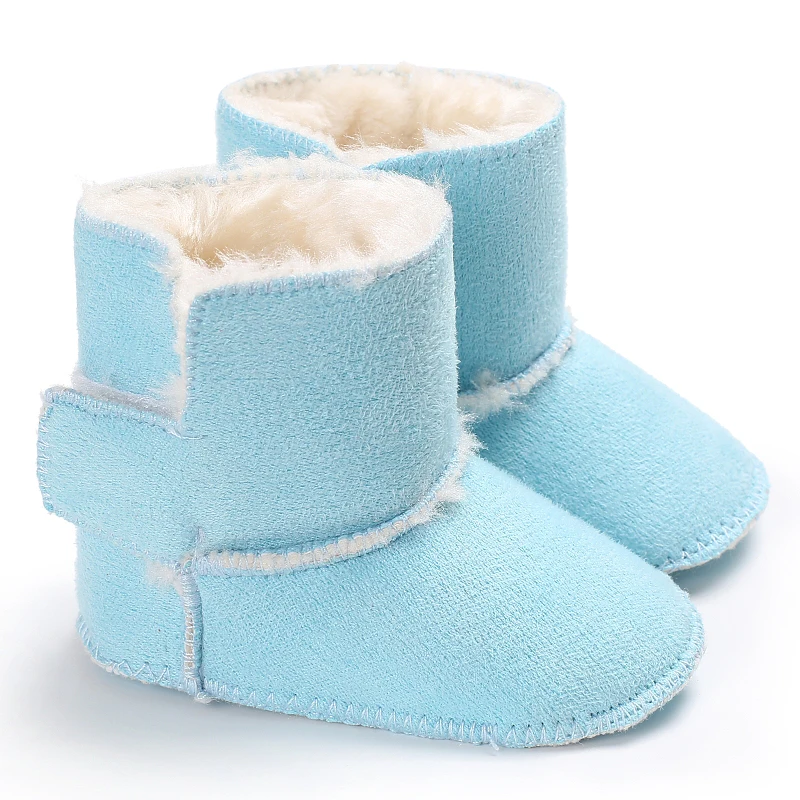 Зимняя одежда для малышей, для мальчиков и девочек теплые зимние сапоги для детей, на мягкой подошве детская обувь из материала на основе хлопка