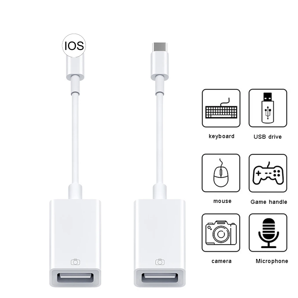 Адаптер OTG для Apple USB 3 0 устройство чтения камер iPhone 11 Pro Max Xs XR X 6 7 8 Plus комплект