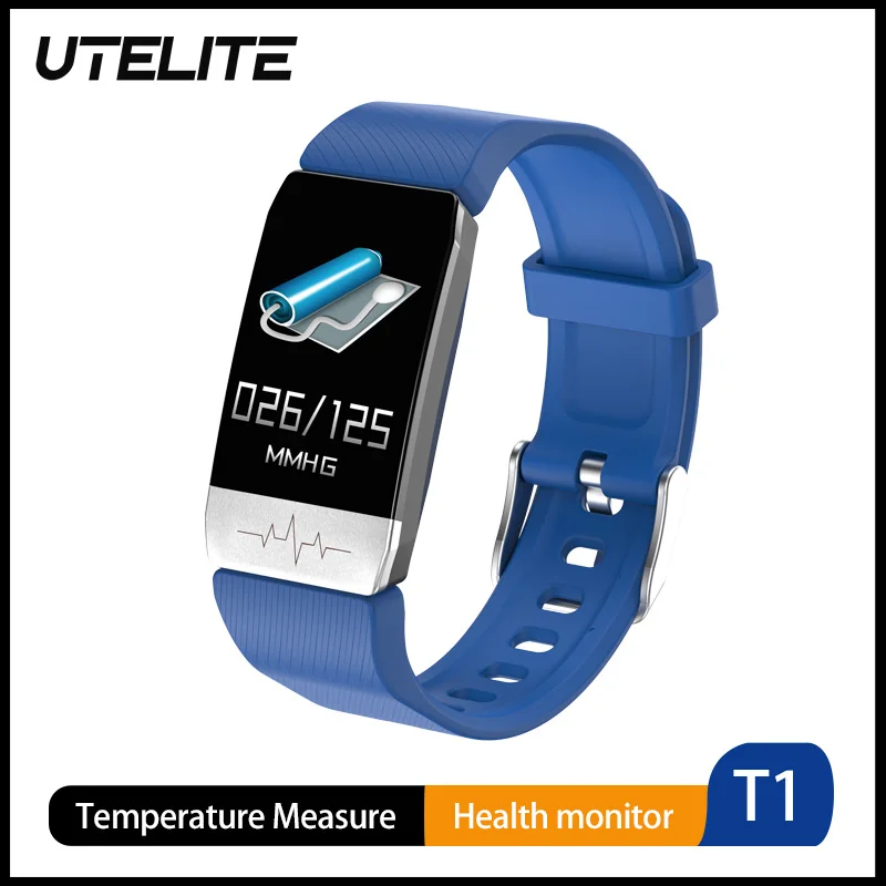 Смарт браслет UTELITE T1 с термометром ЭКГ часы монитором движения и траектории