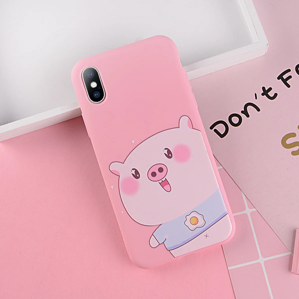 2191 Ottwn чехол для телефона для iPhone 11Pro Max XS Max XR 7 8 6 6s Plus 5 5S SE пары мультипликационный милый поросенок Мягкий ТПУ силиконовый чехол-накладка - Цвет: 2191