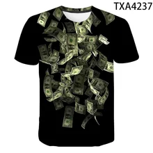 Aliexpress - New Dollar T Shirt Men Women Children Money Printed T-shirt Gothic 3D Print Funny Cool Boy Girl Kids Clothing Summer Tops Tees