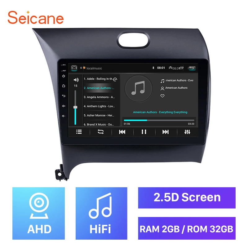Автомагнитола Seicane 2 + 32 ГБ Android 8 1 9 дюймов GPS для KIA K3 CERATO FORTE 2013 2014 2015 2016 | Автомобили
