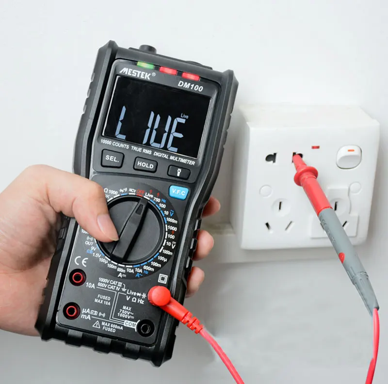 DM100 Цифровой мультиметр высокоскоростной умный двухъядерный T-rms NCV температура multimetro анти-сжигание предохранитель сигнализации мультиметры