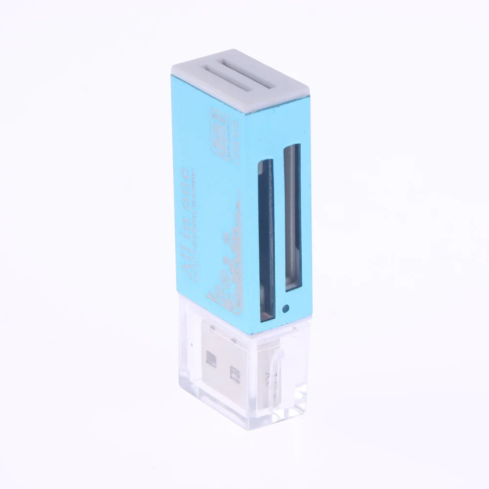 Горячая-карточка распродажи ридер крошечные USB 2,0 мульти карты памяти ридер адаптер для картридер 2 микро-sd TF M2 MMC подарки