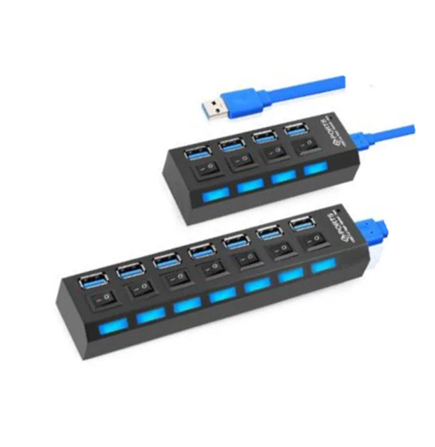 USB 3.0 HUB 3 0 HUB Multi USB Splitter 4/7 Port Expander Multiple USB 2.0  Hab Power Adapter USB3.0 Hub with Switch For PC Home - AliExpress