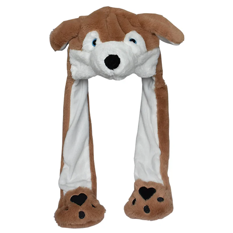 animal winter hats for adults