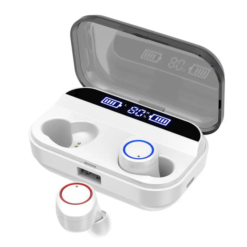 Для наушников Bluetooth 5,0 3000 мАч, зарядная коробка, водонепроницаемые беспроводные bluetooth-наушники, гарнитура, смарт-сенсорное управление USB