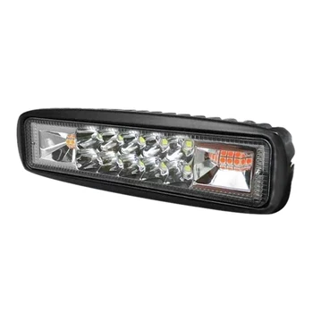 

4X Amber/White 6 Led Car Truck Emergency Beacon Warning Hazard Flash Strobe Light