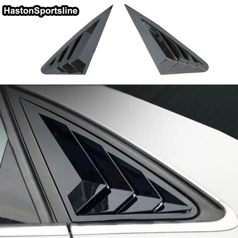 A4 B8 B8.5 заднее стекло крыло черный глянец боковой вентиляционный щит для Audi A4 4 двери 2008 ~ 2015