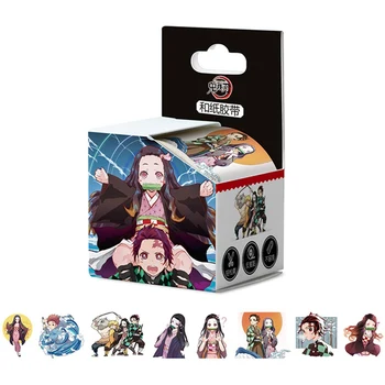 

New 4cm*5m Anime Demon Slayer Kimetsu No Yaiba Washi Tape Cartoon Adhesive Tape DIY Scrapbooking Sticker