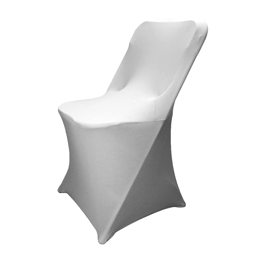Чехол на стул складной из спандекса белый вечерний чехол для свадьбы банкета |