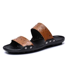 Большие размеры 56, 56; Мужская обувь; сандалии из натуральной коровьей кожи; красивые летние сандалии; Hombre; тапочки; Сабо; Sandles; Новая мужская обувь