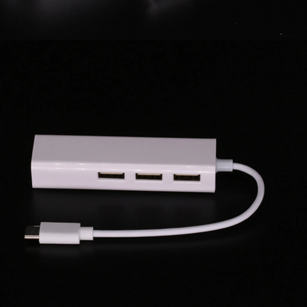USB C type C к Ethernet адаптер портативный ноутбук планшетный ПК USB2.0 концентратор RJ45 сетевой карты Lan адаптер