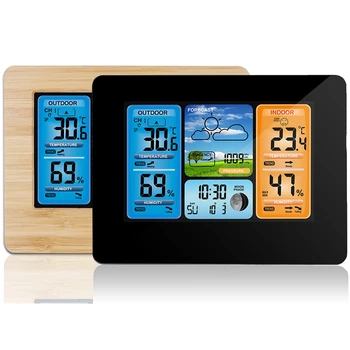 

Digital Weather Station Thermometer Hygrometer Barometer Wireless And Sensor Lcd Monitor Weather Forecast Indoor And Outdoor Clo