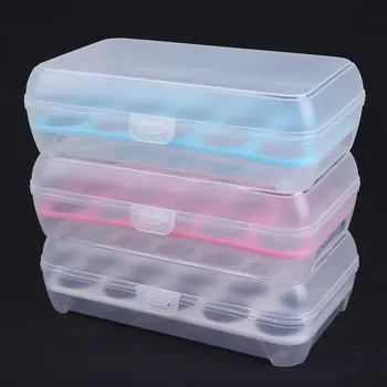 

Kitchen 15 Grid Eggs Fresh Storage Box Refrigerator Protective Carriage Cartons