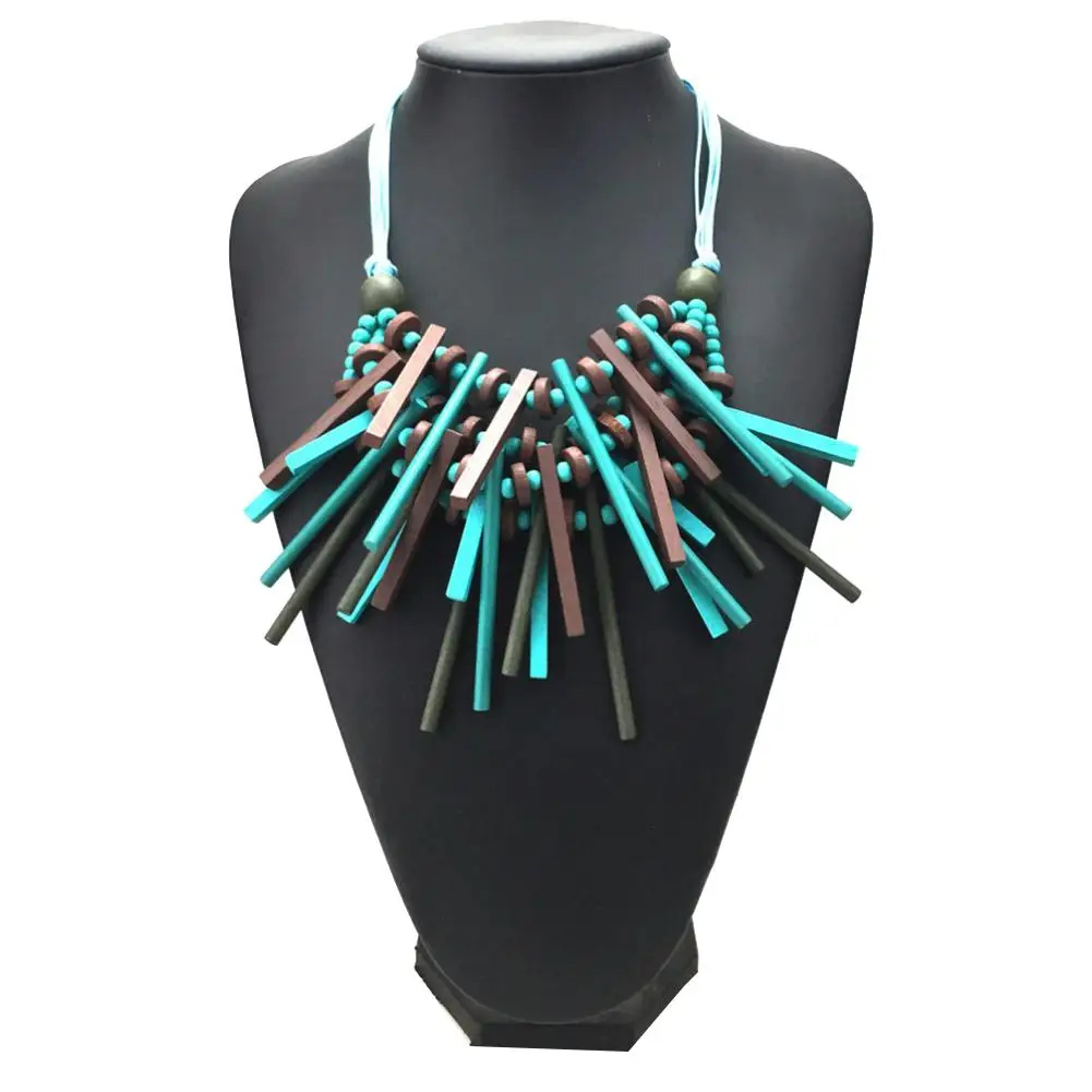 Chaîne De Perles Bohème Faite à La Main, Colliers à La Mode, Vintage, Cristal De Verre Plaqué Or, Pendentif, Bijoux Pour Femmes, Accessoires