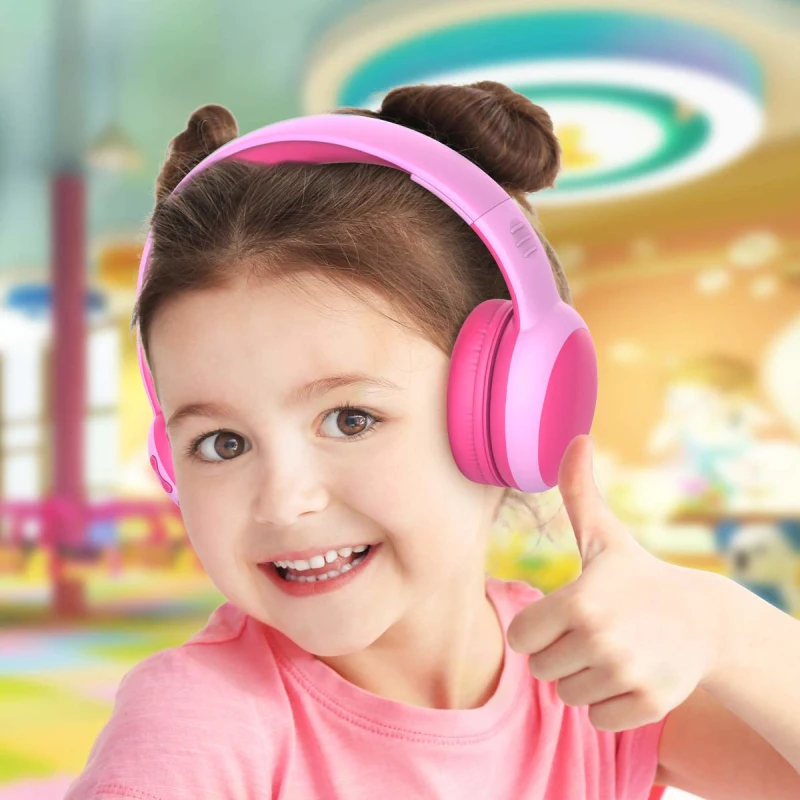 Bluetooth Headphone Wireless Headsets Cat Ear Headphone Music Earphone Kids Girls Christmas Gift Earphone