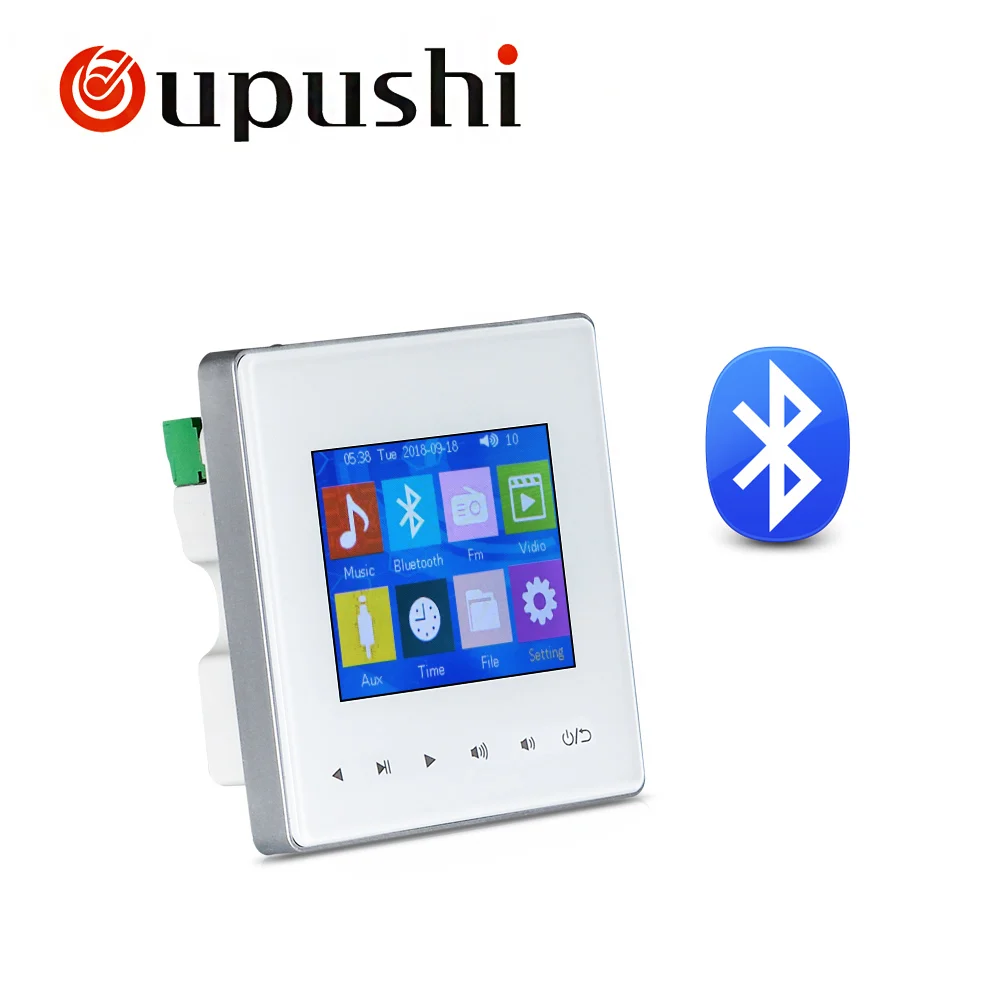

Oupushi Bluetooth smart home background music controller amplifier and in-ceiling speaker, ues to restaurant, shop and family.