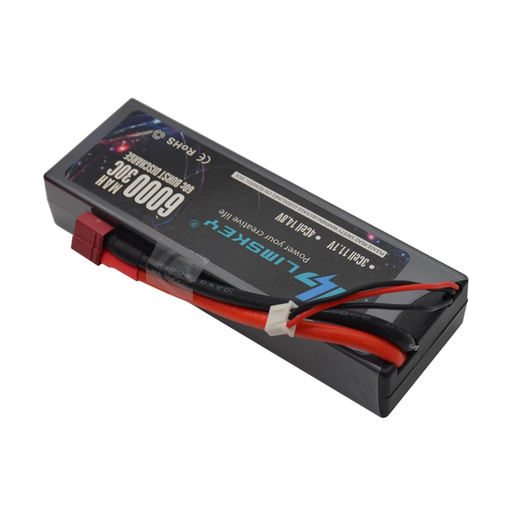 Limskey Lipo Battery 2 шт. LiPo 6000 мА/ч 7 4 В 30C 2S RC Deans Plug для Evader BX Truggy Buggy Helicopt|Детали и