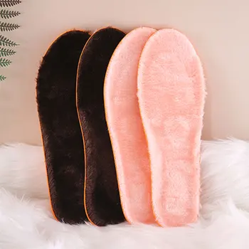 

New warm heating insole wool padded insoles winter unisex warm insole plush pad suitable for snow boots