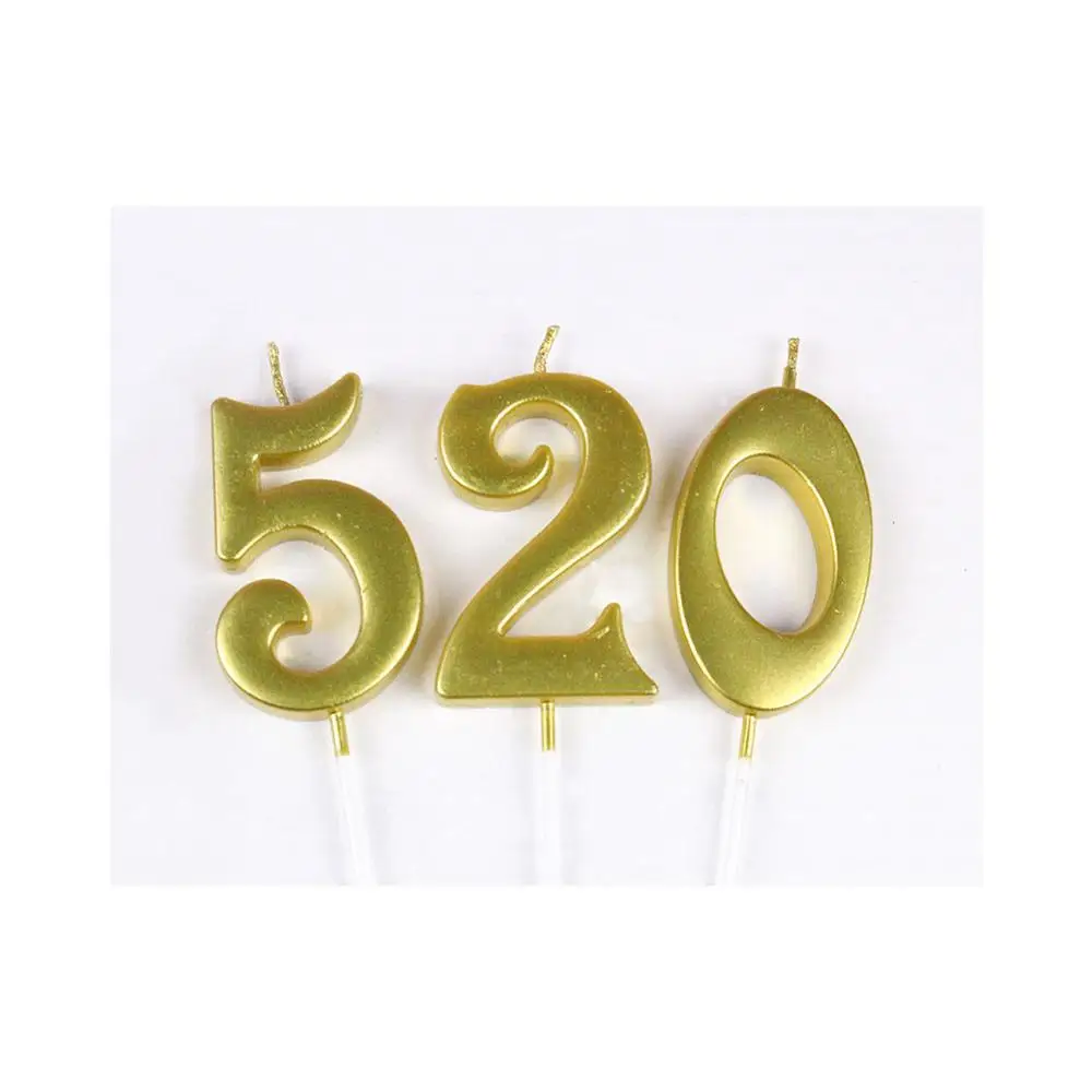 

Creative Large Digital Candle Box/Local Tycoon Gold/Quality Paraffin Material/Birthday Cake Annivers Decoration/DIY Party Decor