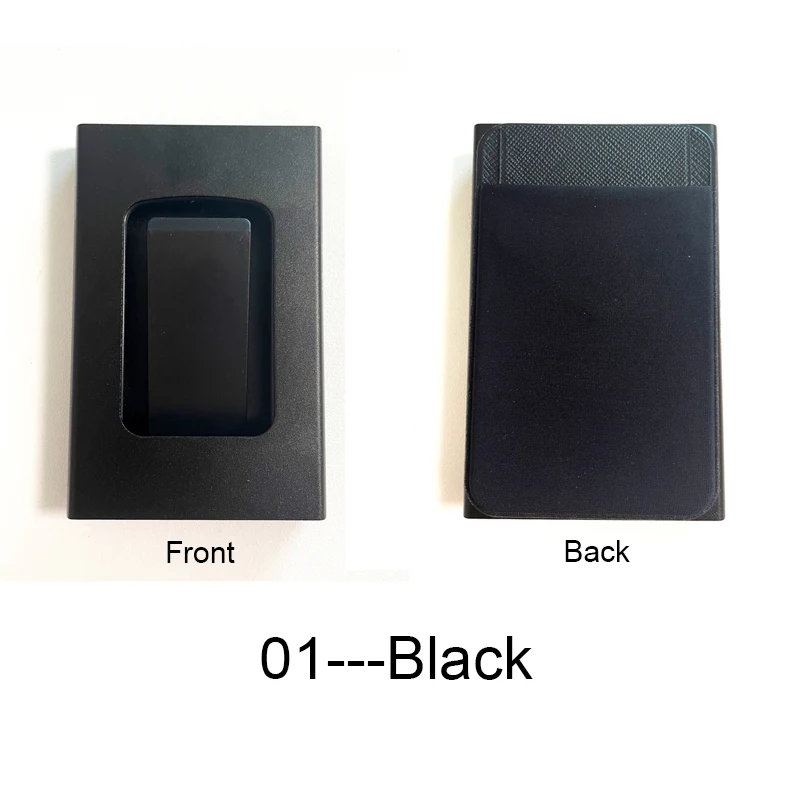 Credential Holder Smart Aluminium Credit Card Holder With Elasticity Pouch Male RFID Minimalist Wallet Bank Card Case