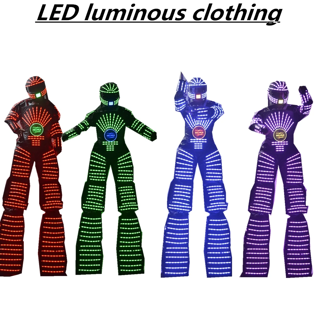 RGB 3-in-1 LED luminous costumes creative performance props nightclubs/bars armor clowns | Освещение
