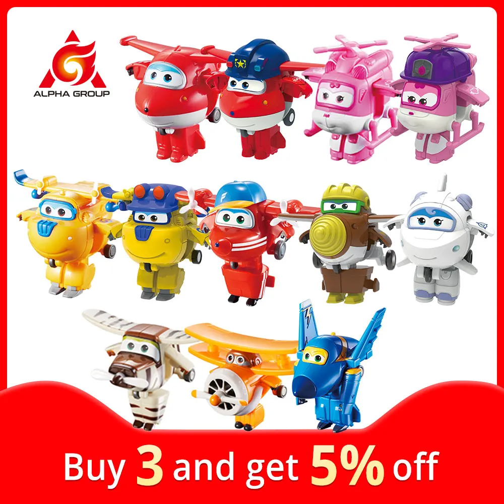 27 tipos superalas Mini transformar juguetes deformación avión figuras de acción de Robot transformación juguetes para niños regalos