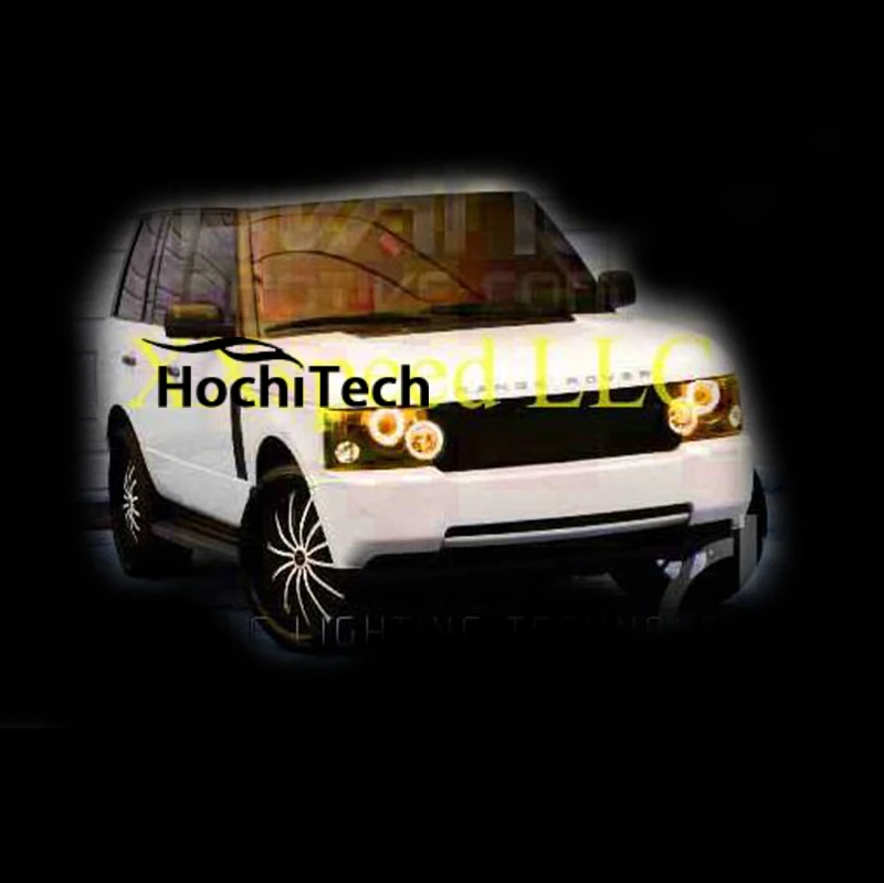 Для land rover Range rover HSE 2003-2009 светодиодные фары rgb Halo Angel Demon Eyes кольца