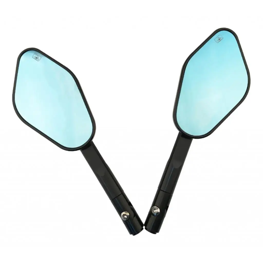 Универсальное боковое зеркало заднего вида для мотоцикла, синие зеркала для скутера, уличного квадроцикла, круизера, Виктории, квадроцикла