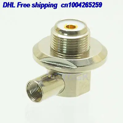

DHL 20pcs Conversion Adapter SO239 UHF jack 90 degree bulkhead to FME male M RA for radio adapter 22cs