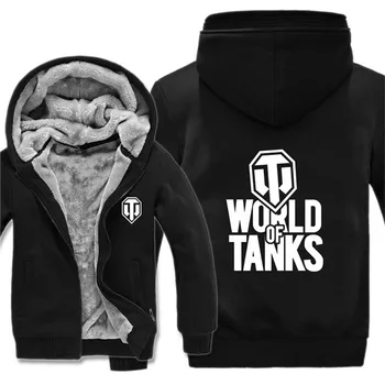 

2019 Winter Tanks of World Leisure Jacket Zipper Winter Thicken Warm Sweatshirts Unisex College Coat Men Hoodies