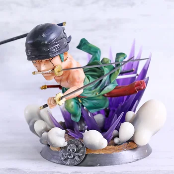 

Anime One Piece Roronoa Zoro Fighting Ver. GK Statue Collectible PVC Figure Model Toy