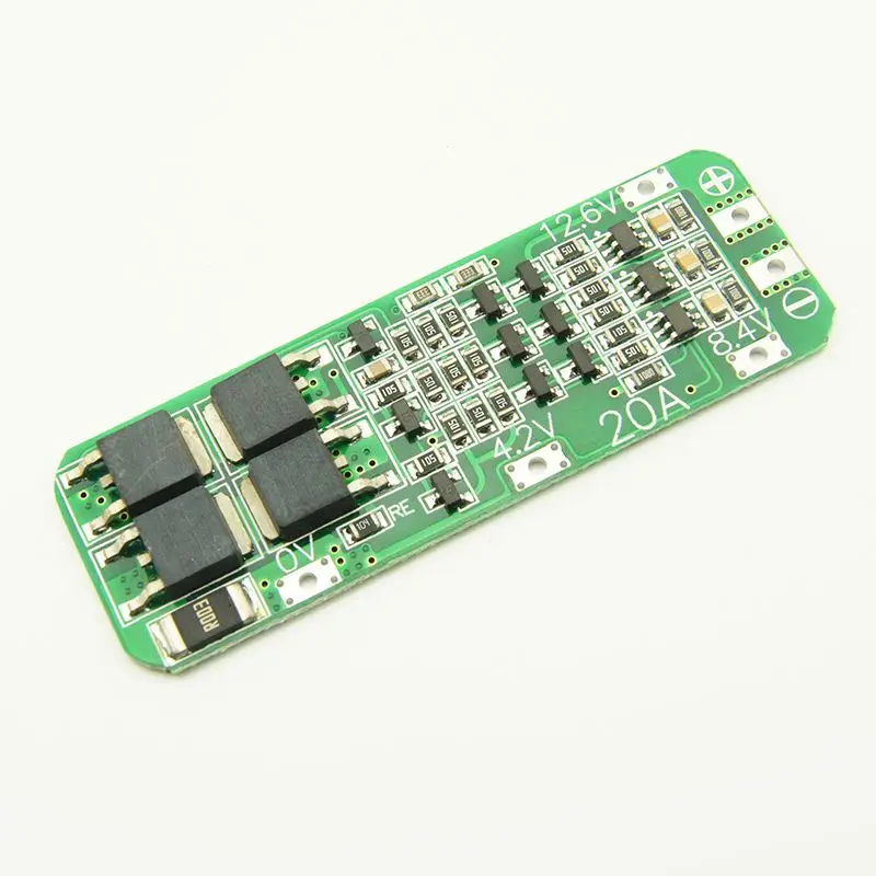 

20A Li-ion Lithium Battery 18650 Charger PCB BMS Protection Board 12.6V Cell 59x20x3.4mm Module