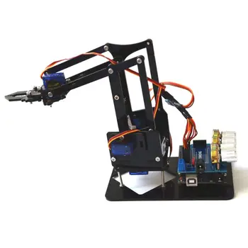 

DIY Acrylic Robot Arm Robot Claw for Kit 4DOF Toys Mechanical Grab Manipulator Tools 634F