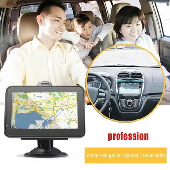 

800MB RAM + 8GB ROM GPS Navigation 4.3-Inch Touch Screen Portable GPS 1800mAh Battery European Map Navigator Support TF Card