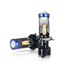 

led lights car accessories Factory OEM Luces Led H4 H7 Mini LED Lens Projector High Power 80W 12000Lm 6000K H4 Led High