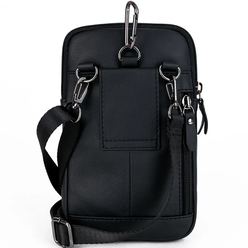 Забавные мужские маленькие сумки мессенджеры из натуральной кожи повседневный