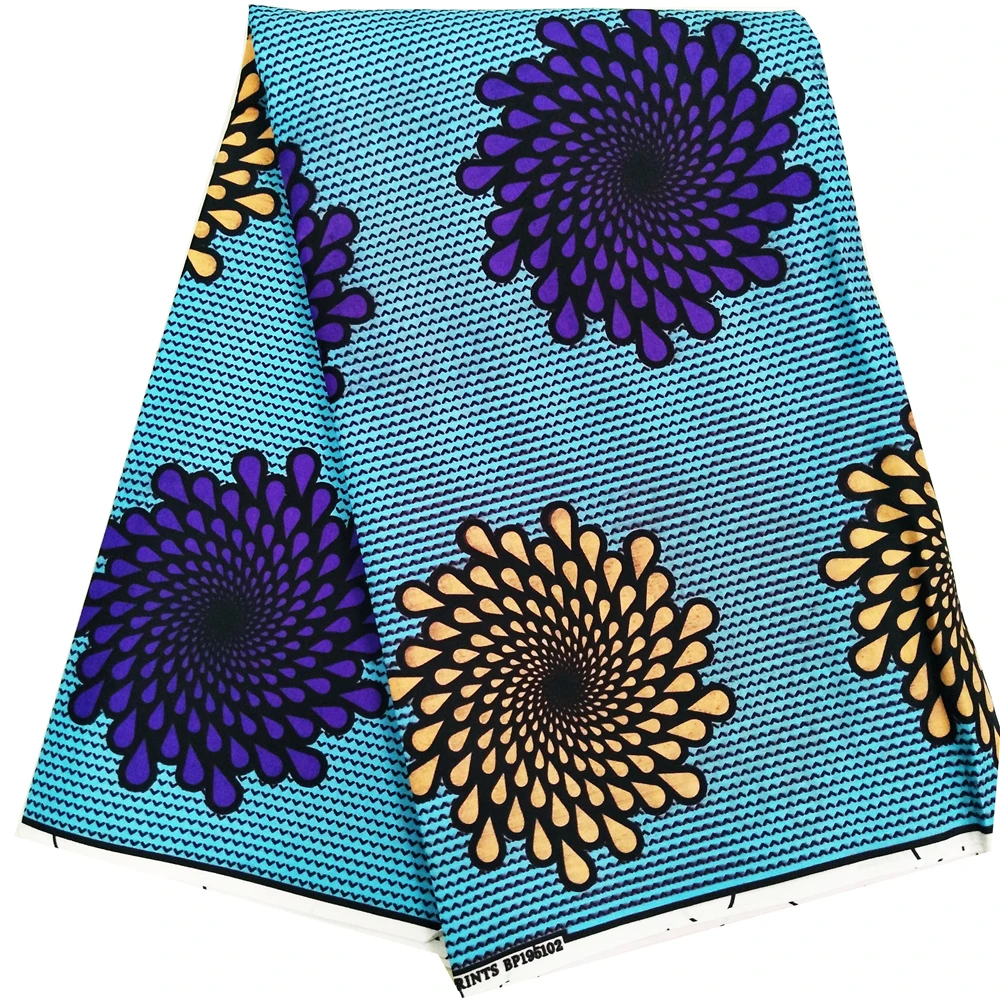 Анкара ткань Африканская настоящая восковая печать pagne восковые ткани материалы высокого качества полиэфирная ткань швейная Свадебная вечеринка платье 6 ярдов