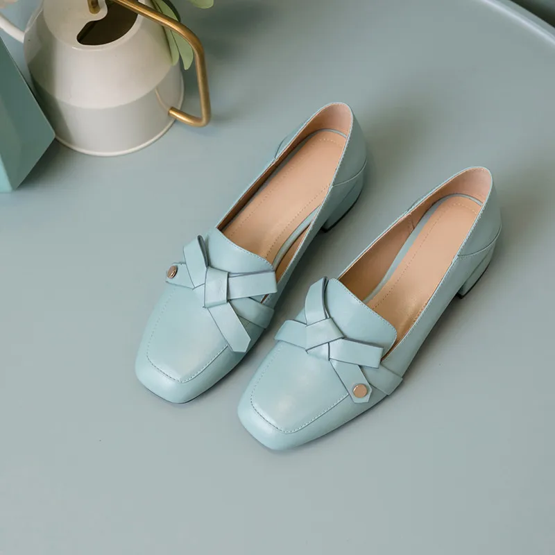 Smirnova/ Новое поступление натуральная кожа Кеды женские туфли-лодочки bowknot простая обувь на квадратном каблуке; удобная повседневная женская обувь