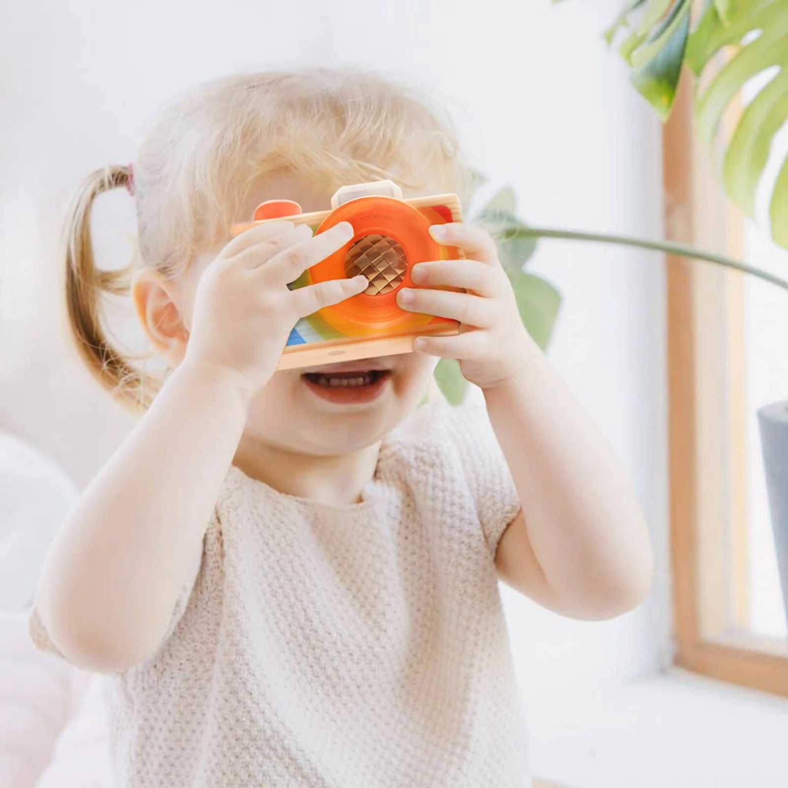 Cute Baby Toys Mini Hanging Wooden Camera Photography Toys for Kids Montessori Toy Gift Children Gift Room Decor DIY Presents