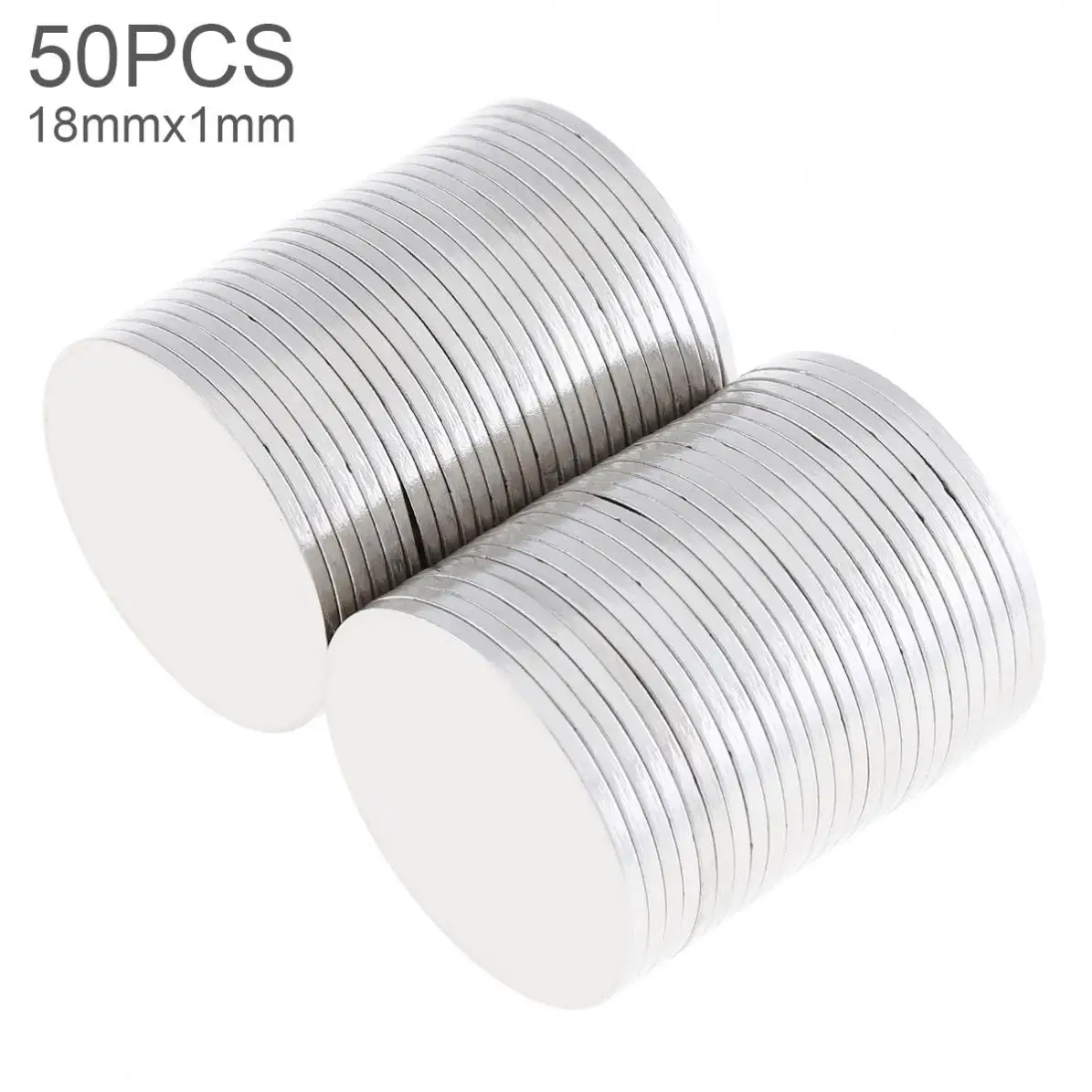 

50pcs 18 x 1mm Mini Strong Magnetite Earth Neodymium Magnets with Round Disc Type and Permanent Magnet Home/Office/Laboratory