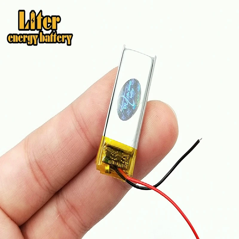 

Smallest 3.7v 130mah polymer rechargeable battery 501230 for blue tooth headset