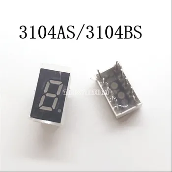

100pcs X 0.3inch 1digit Red 8 segment led display 3104AS/3104BS