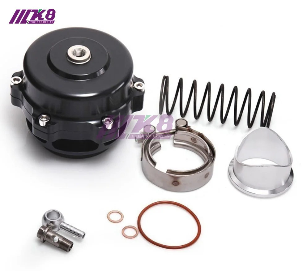 Универсальный Jdm 50 мм V Band предохранительный клапан BOV Q Typer w/сварки на алюминиевом фланце с логотипом K8-BOV50MM